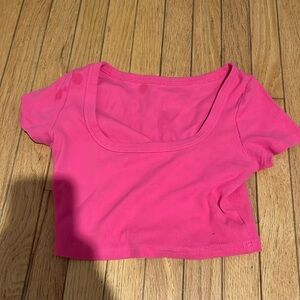 Pink crop top